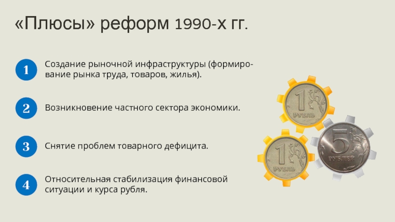 Реформа плюс. Плюсы реформ 1990-х годов. Плюсы рыночных реформ 1990. Плюсы реформ. Стабилизация рынка.