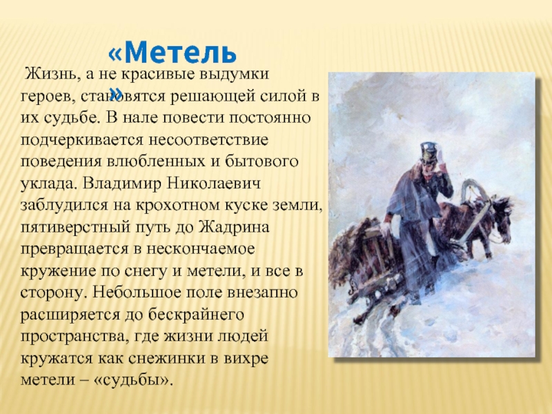 Презентация повесть метель