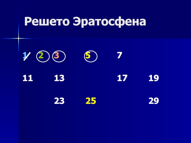 Решето эратосфена проект по математике 6 класс