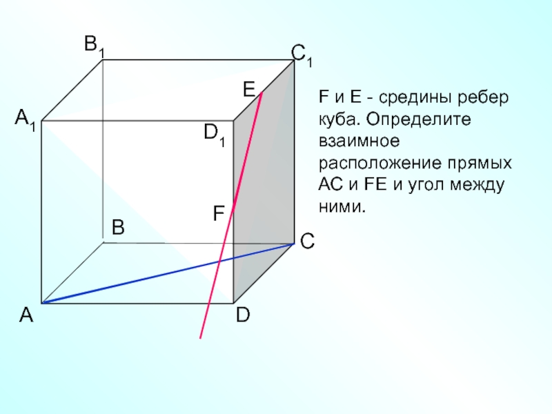 D 5 r 5 определите взаимное расположение. Определить взаимное расположение прямых. Ребро Куба. Определить взаимное расположение прямых куб. Расположение прямых в Кубе.