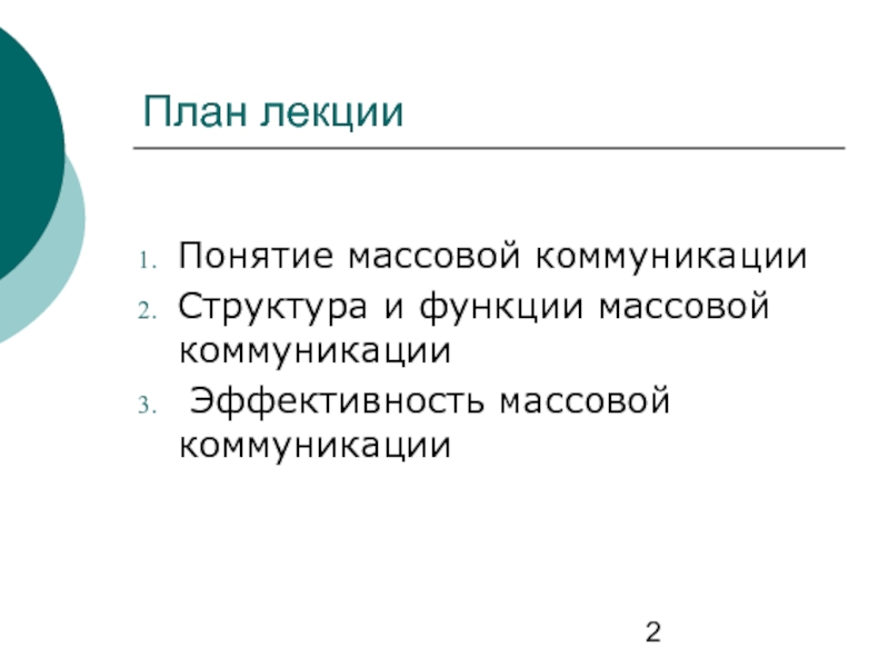 Функции массовой коммуникации презентация