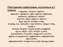 Орфографическая работа по русскому языку в 6 классе