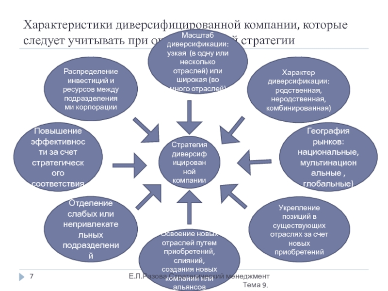 План диверсификации характеризует