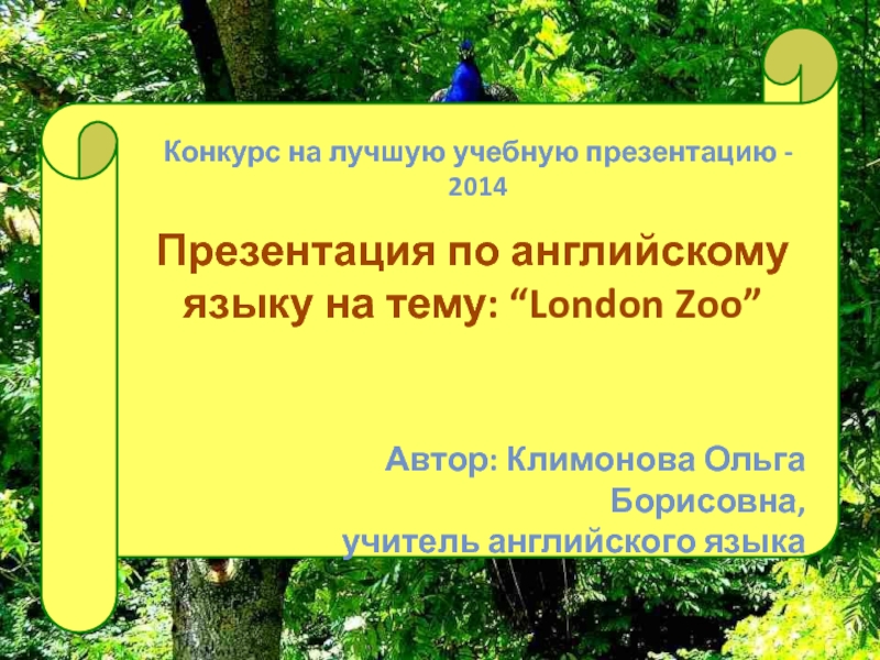 Презентация London Zoo