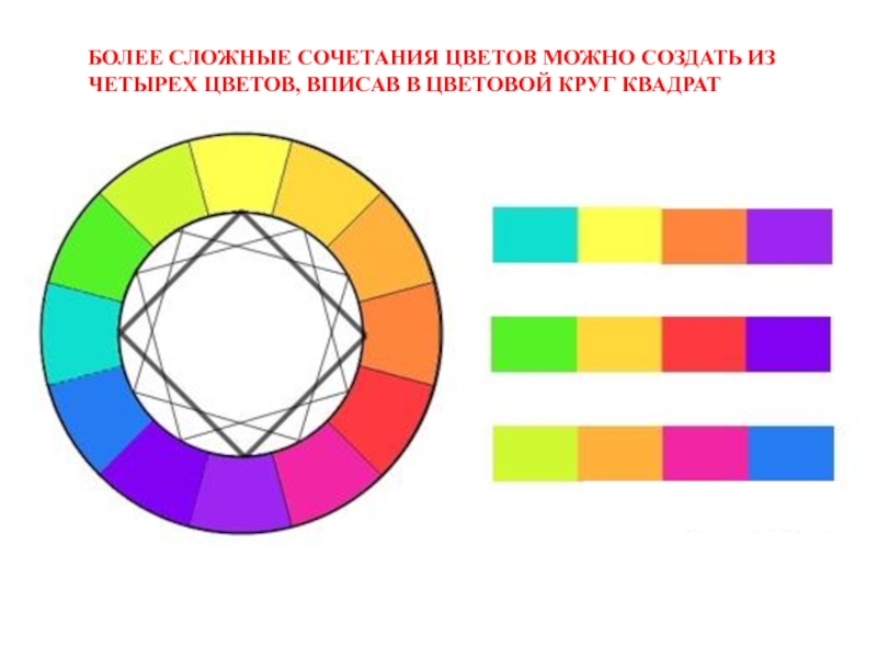 Цветовая схема квадрат