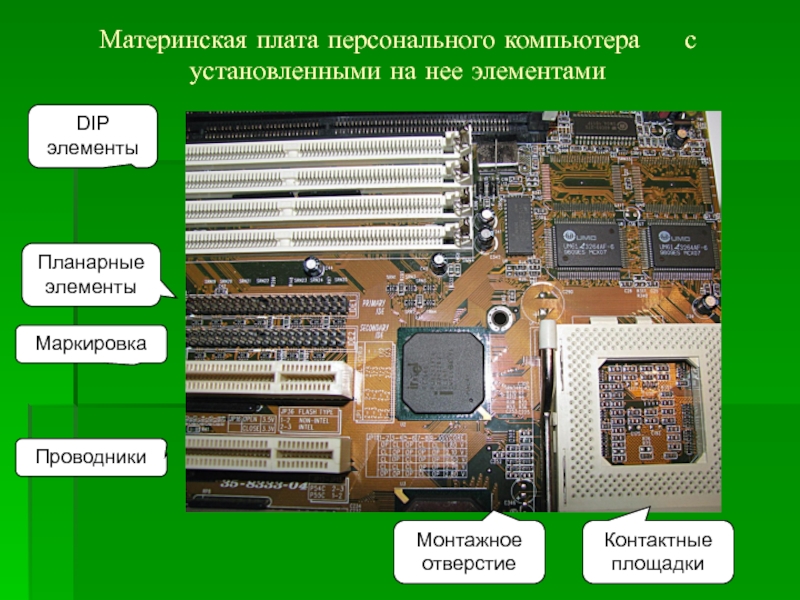 Презентация на тему материнские платы