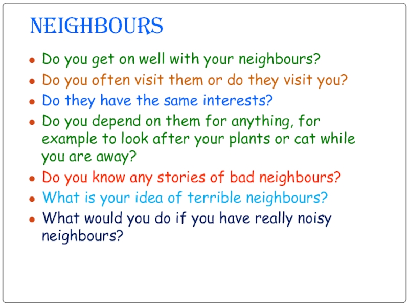 Neighbourhood meaning