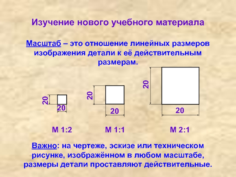 На чертеже задан масштаб 2 1 как будут соотноситься линейные размеры изображения с линейным размером