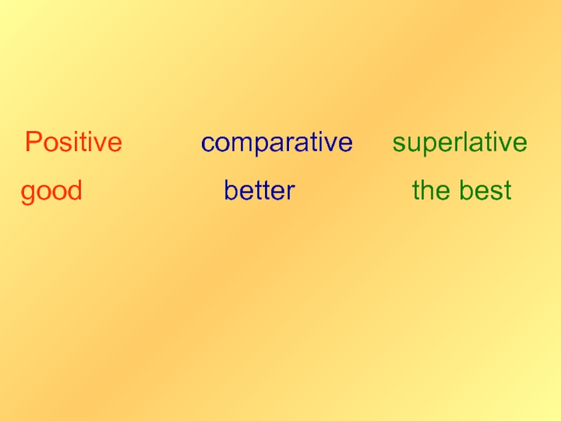 Superlative good. Good Comparative and Superlative. Positive Comparative Superlative well. Positive comparative superlative