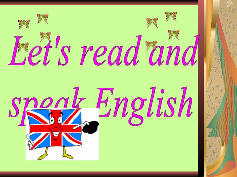 Let's read and speak English