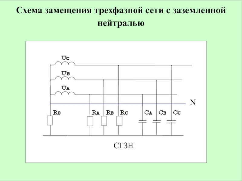 Схема замещения кабеля