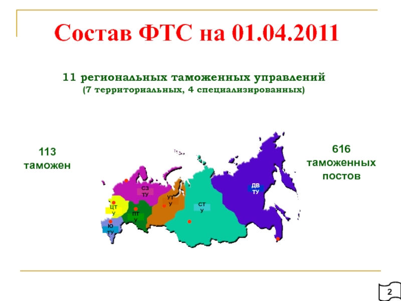 Карта таможенных постов россии