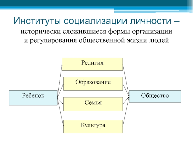 Схема социальный институт