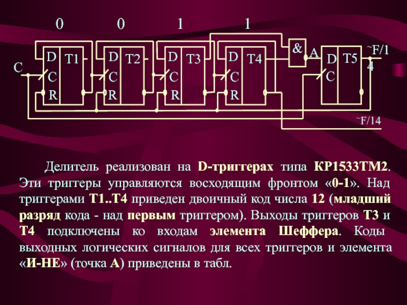 Два делителя. Делитель частоты на 7 на d триггерах. Делитель частоты на t триггере. Делитель частоты на d триггере. Делитель частоты на тм2.