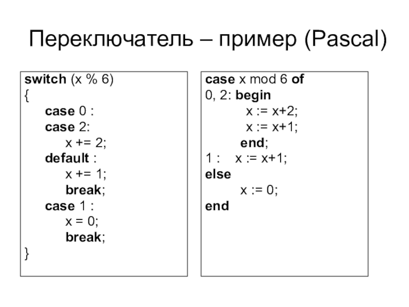 Pascal mod 2. Switch Case Паскаль. Операция Case в Паскале. Программы с Case of Паскаль. Пример программы Case Pascal.