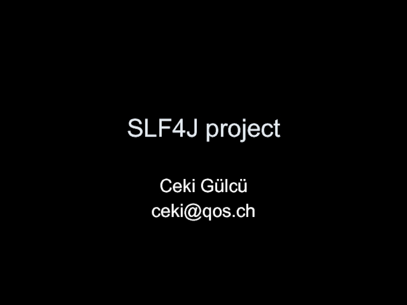SLF4J project 