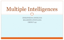 Multiple intelligences