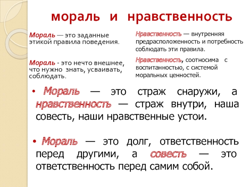 Мораль и нравственность презентация 11 класс профильный уровень