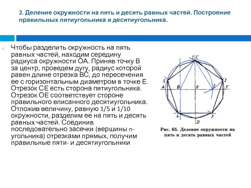 Найдите углы правильного десятиугольника