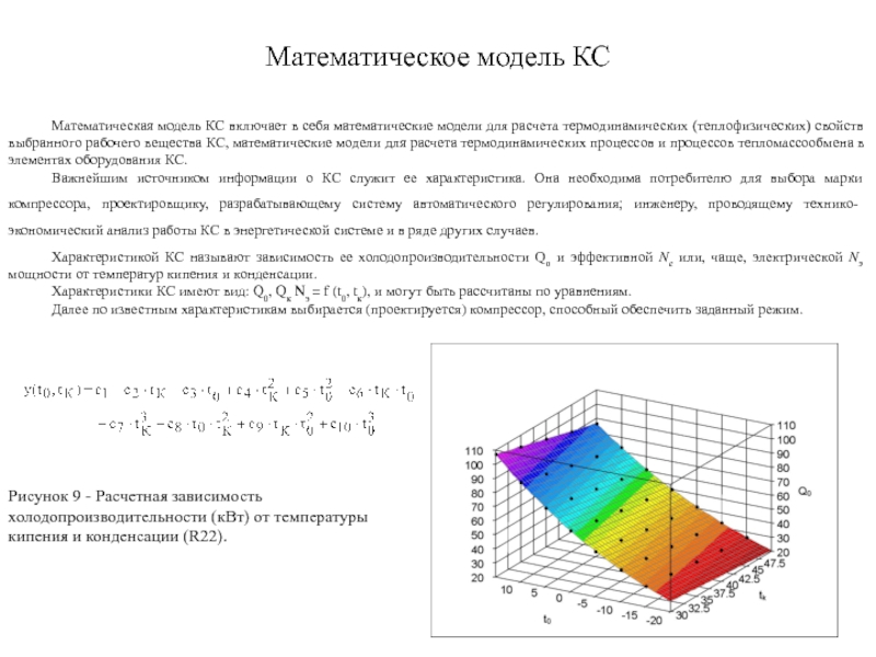 Математическое модель КС