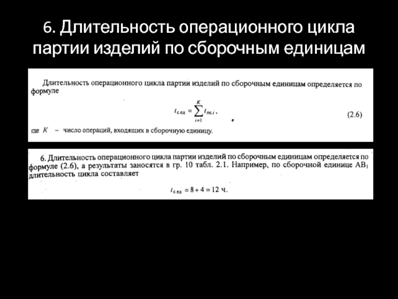 Длительность операционного цикла