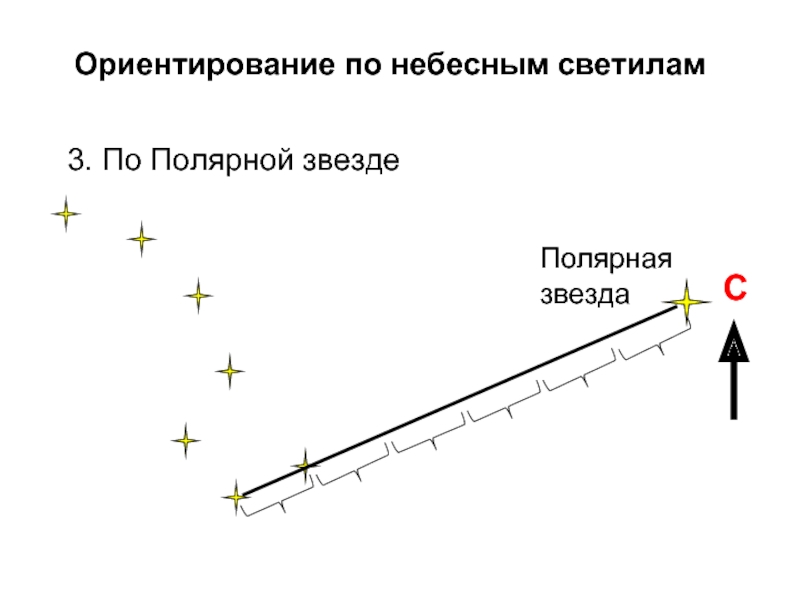 По какой звезде ориентируются на местности