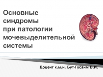 Основные синдромы при патологии мочевыделительной системы