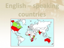 English – speaking countries