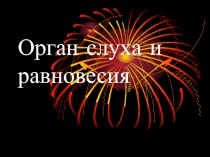 органы чувств. орган слуха и равновесия