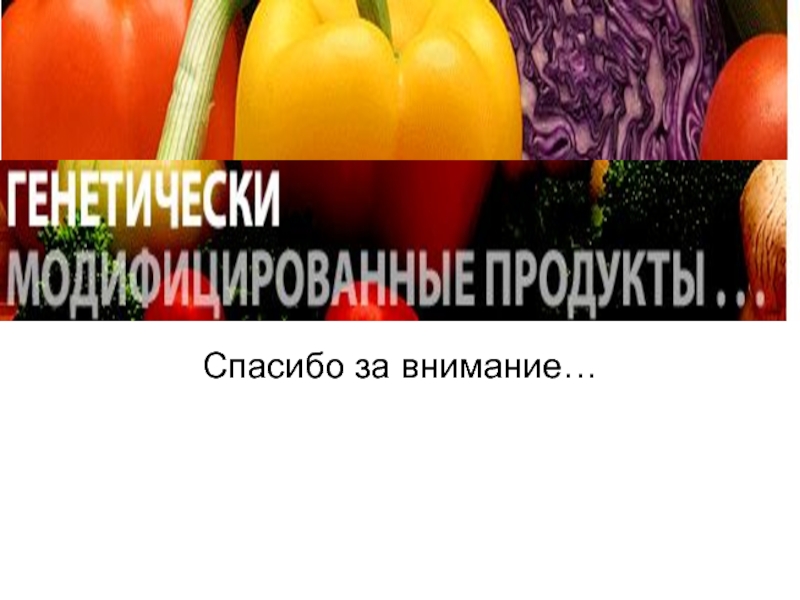 Реферат: Генетически модифицированные продукты 4