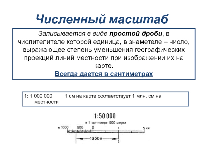 Масштаб карты плана виды масштабов