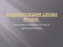 Разработка проекта по русскому языку 