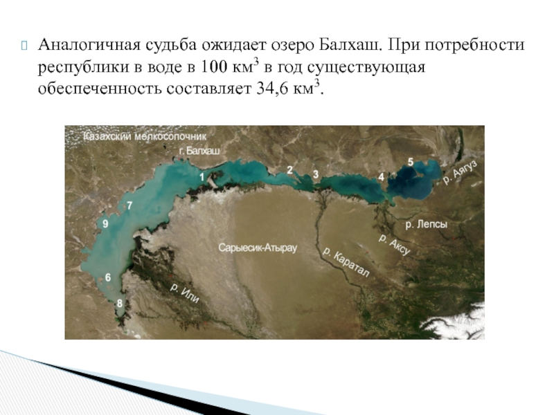 План описания озера балхаш 7 класс