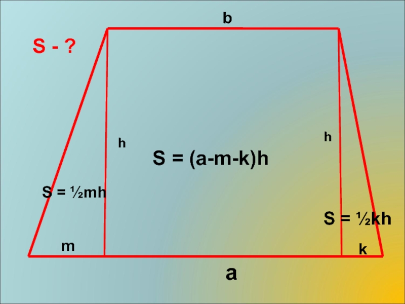 Площадь трапеции презентация