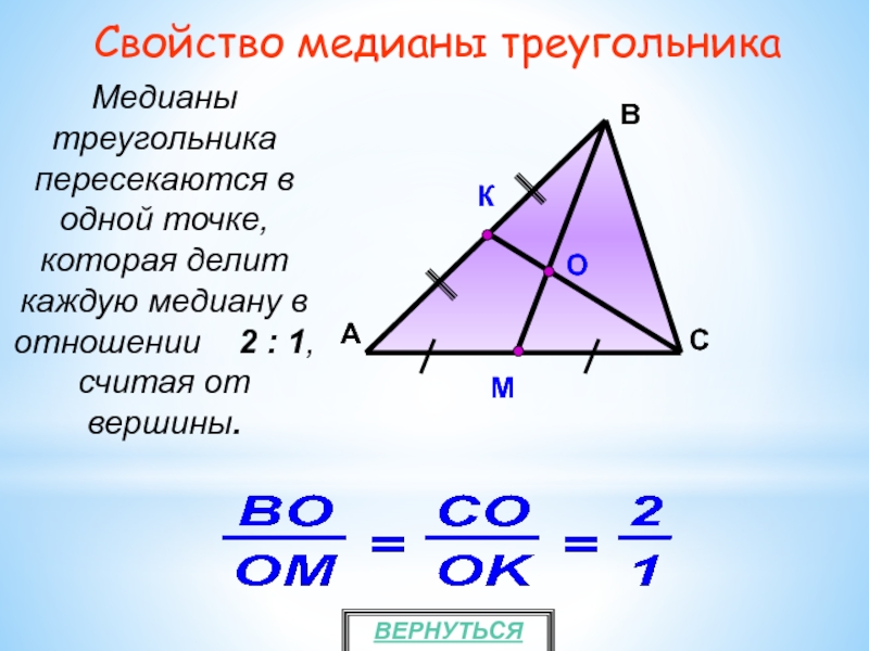 Высоты в треугольнике делятся в отношении. Медианы точкой пересечения делятся в отношении 2 1. ОСТРОУГОЛЬНИК С медианами. Медиана треугольника. Мкдмвна в треугольнике.
