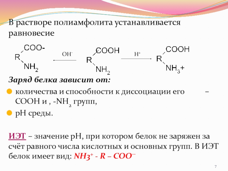 Заряд равновесие