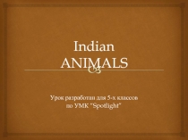 Indian animals