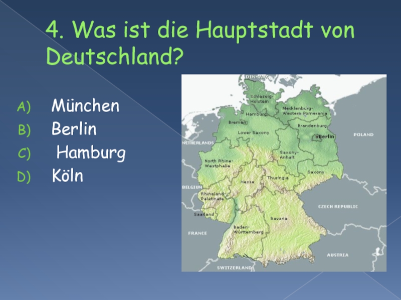 Berlin ist die hauptstadt deutschlands текст