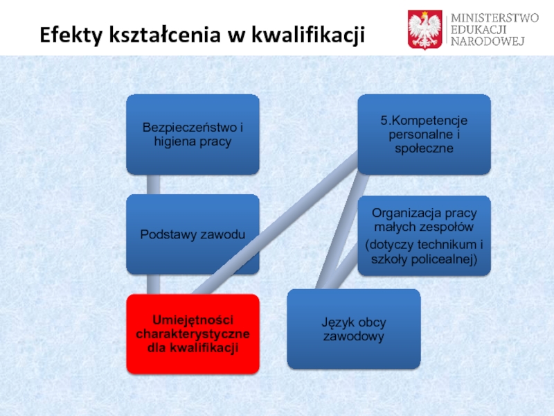 Kwalifikacje rynkowe
a szkolnictwo branżowe Efekty kształcenia w kwalifikacji Efekty kształcenia w kwalifikacji