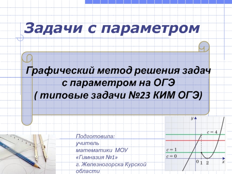 Графический метод решения задач с параметром на ОГЭ (типовые задачи №23 КИМ ОГЭ)