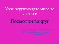 Презентация к уроку окружающего мира во 2 классе 