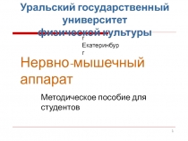 1
Уральский государственный университет
физической культуры
г