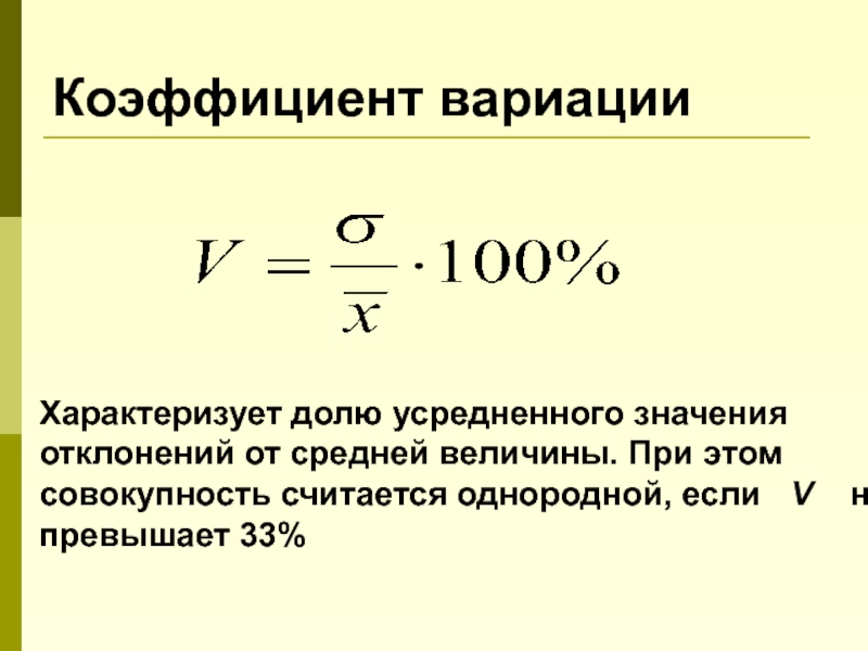 Коэффициент вариации проекта