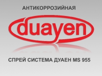 СПРЕЙ СИСТЕМА ДУАЕН MS 955
АНТИКОРРОЗИЙНАЯ