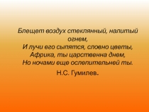 Блещет воздух стеклянный, налитый огнем, И лучи его сыпятся, словно цветы,