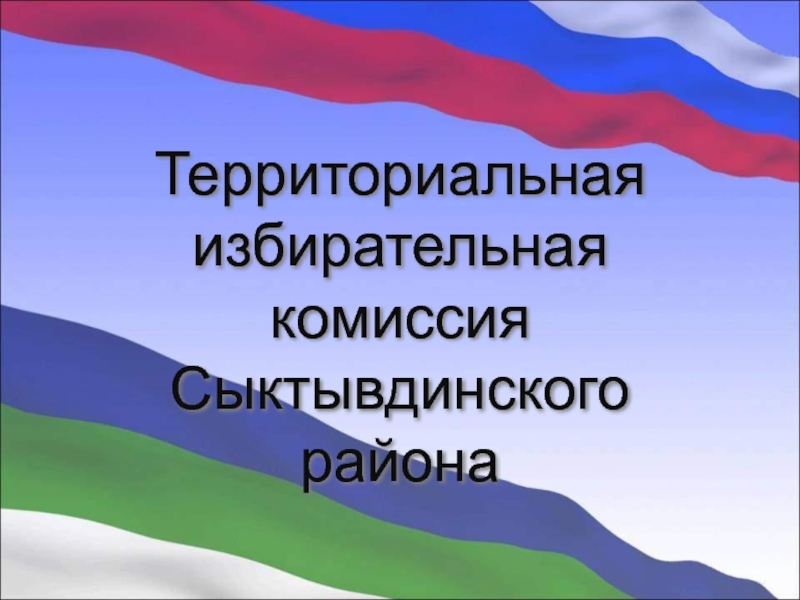 Территориальная избирательная комиссия Сыктывдинского района 4 класс