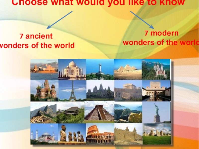 Презентация wonders of the world