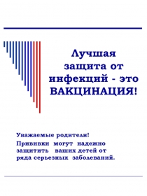 Лучшая защита от инфекций - это ВАКЦИНАЦИЯ!