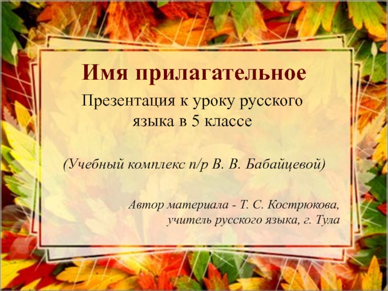 Презентация Презентация к уроку русского языка в 5 классе 