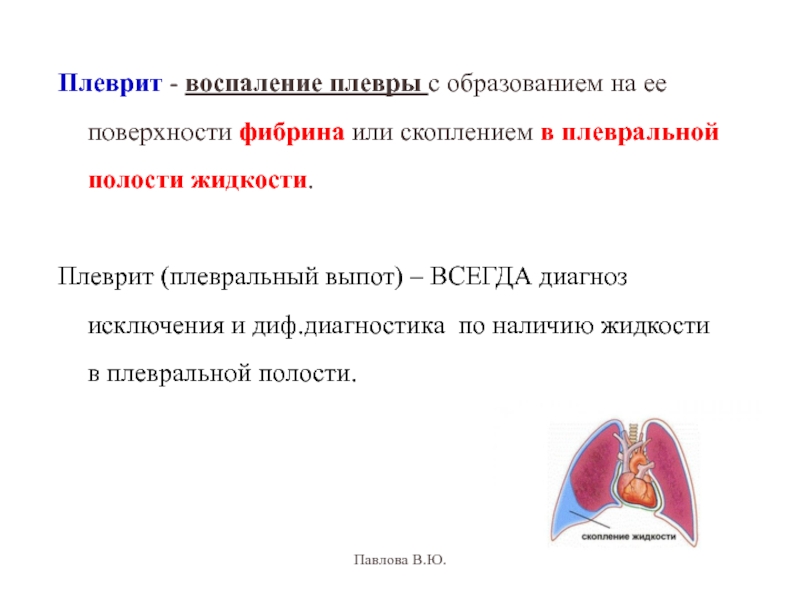 Презентация на тему плевриты